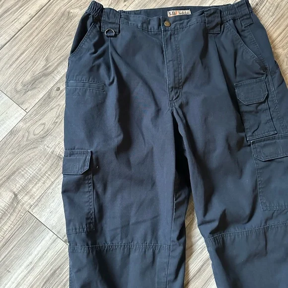5.11 Tactical Taclite Pro Ripstop Cargo Work Pant in Blue  Tall Size 38x36 - Picture 3 of 7